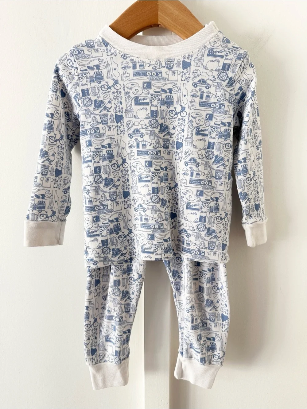 JOY STREET blue NYC pajama set